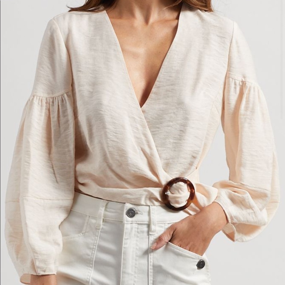 Blush pink evening top